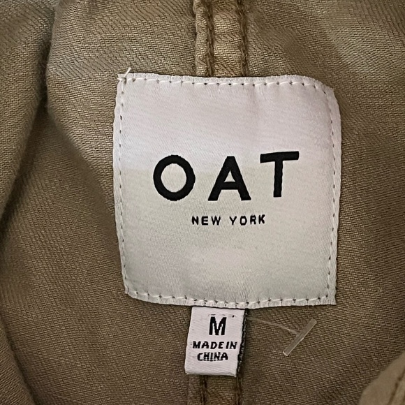 Oat New York Tan Jacket Sz Med - Picture 7 of 8